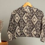Handmade Block Print Cotton for Women ? Ethnic Floral Printed Top with Long Sleeves